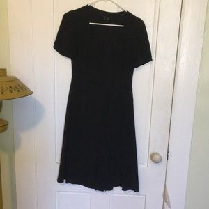 Delicate pleated silk crepe dress